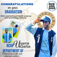 Graduation ceremony flyer Message Instagram template