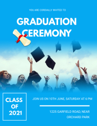 Graduation ceremony flyers Template | PosterMyWall