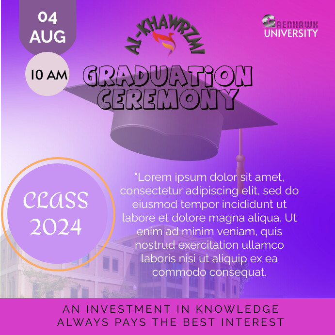 Copy of Graduation ceremony insta post | PosterMyWall