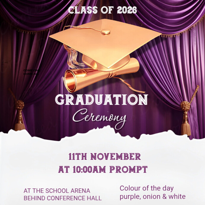 Graduation Ceremony Instagram Post Template | PosterMyWall