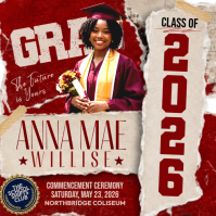 Graduation Ceremony Party Instagram na Post template