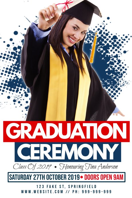 Copy of Graduation Ceremony Poster | PosterMyWall