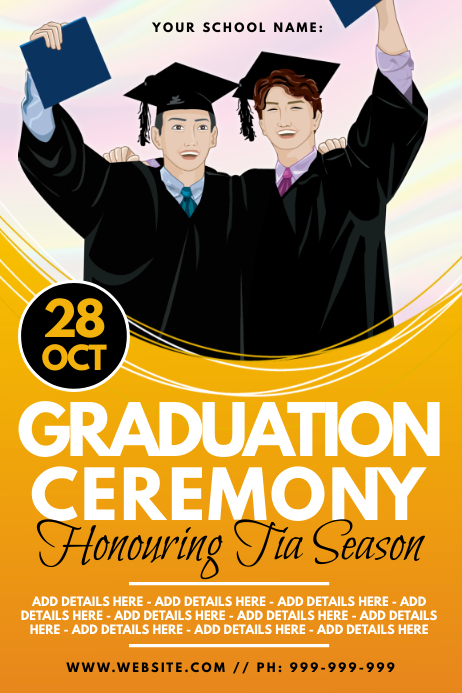Copy of Graduation Ceremony Poster | PosterMyWall