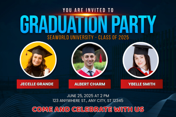 Graduation Ceremony Template Post | PosterMyWall