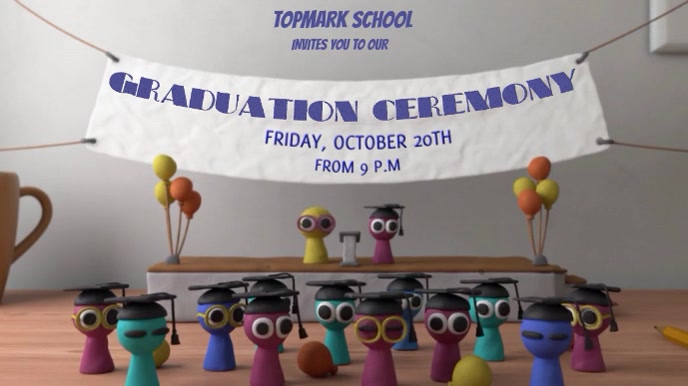 GRADUATION CEREMONY VIDEO Template | PosterMyWall