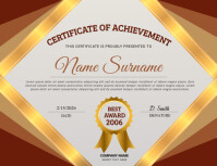 graduation-certificate-achievement-award-card-design Volantino (US Letter) template