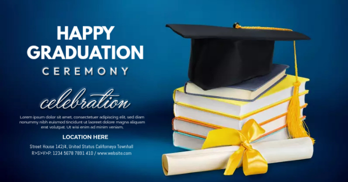 Graduation Ceremony Template | PosterMyWall