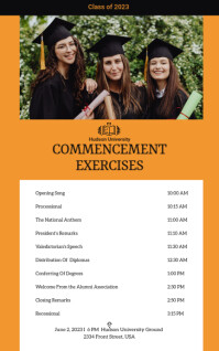 241,080+ graduation party program templates free Customizable Design ...