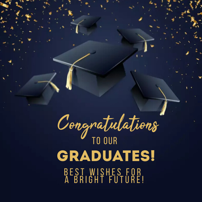 Graduation Congrats Instagram Post Template | PosterMyWall