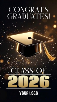 Graduation Congrats Video Instagram Story Class of 2026 template