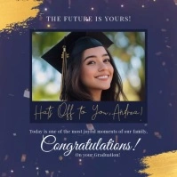 Graduation Congratulation Post Template