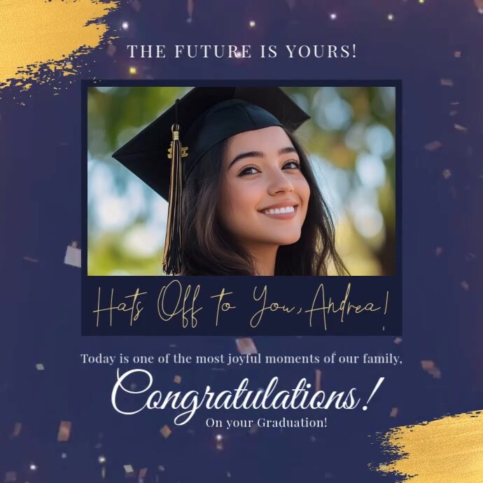 Graduation Congratulation Post Template | PosterMyWall