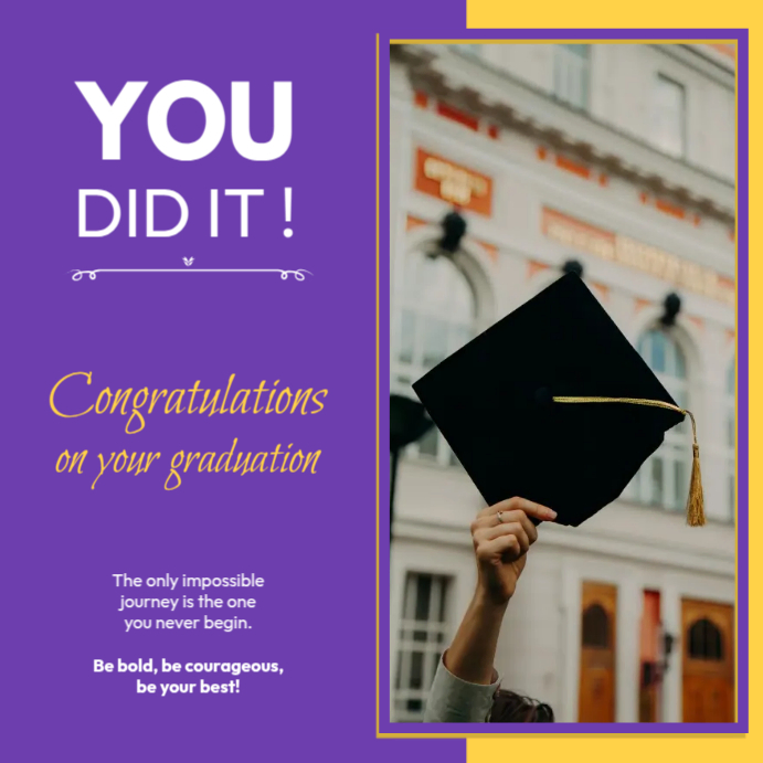 Graduation Celebration Template | PosterMyWall