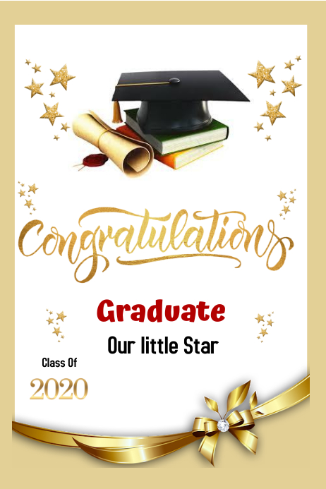 GRADUATION Congratulations Template PosterMyWall