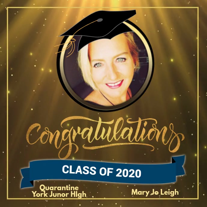 GRADUATION Congratulations Instagram-bericht template