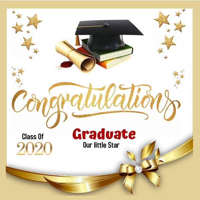 GRADUATION Congratulations Wpis na Instagrama template