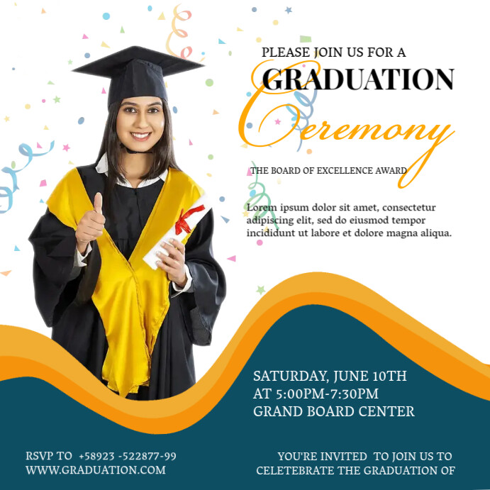 Graduation Congratulations Post Template | PosterMyWall