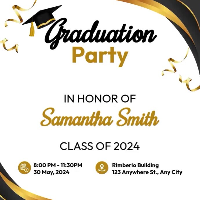 Graduation Day Event Template | PosterMyWall