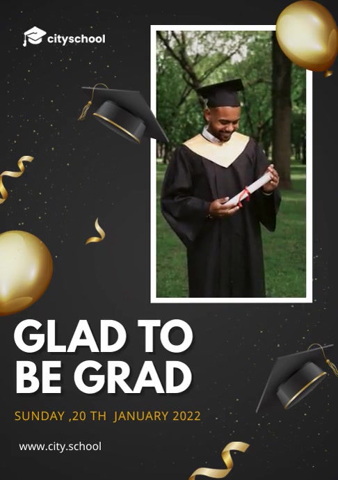 Graduation Day Event Video Ads Template | PosterMyWall
