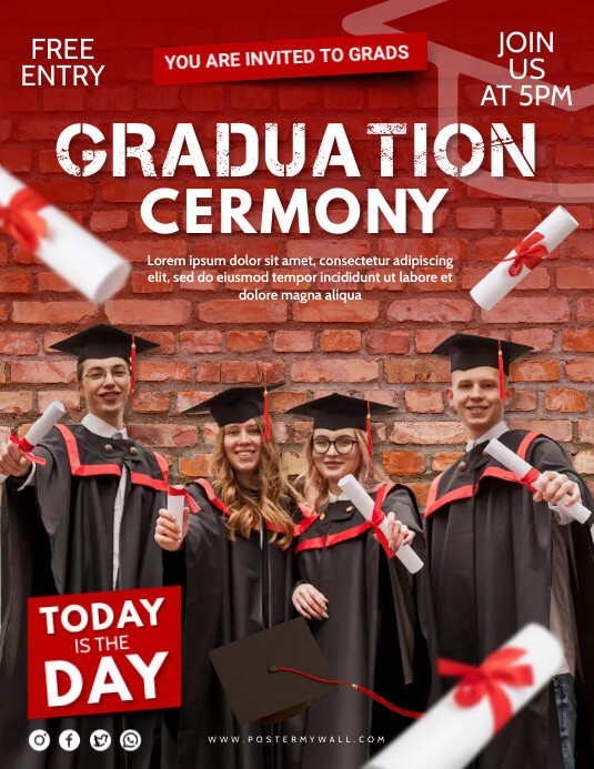 Graduation Day Flyer Template | PosterMyWall