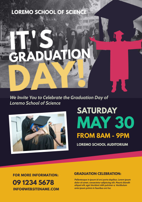 Graduation Day Flyer Template | PosterMyWall