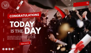 Graduation Day Video Ads Cartellino template
