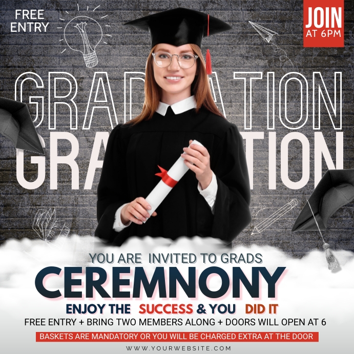 Graduation Template | PosterMyWall