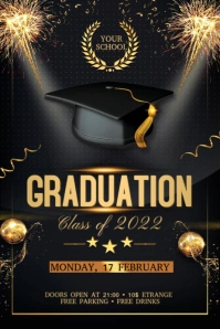 Graduation Banner 4' × 6' template