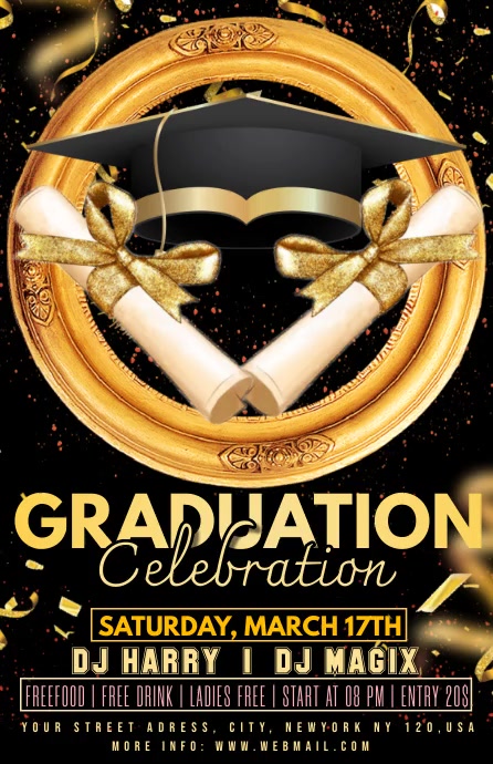 Graduation Screen Design graduation Template | PosterMyWall