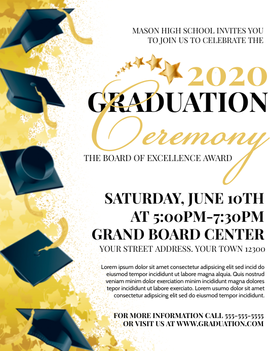 GRADUATION Folder (US Letter) template