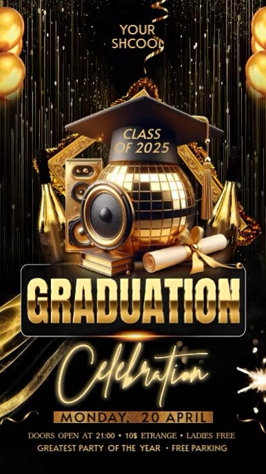 Graduation Template | PosterMyWall