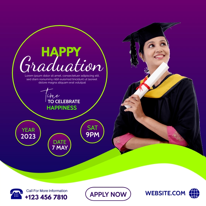 Graduation Template | PosterMyWall