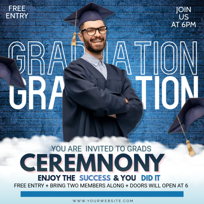 Graduation Template | PosterMyWall