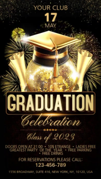 Graduation Digital Display (9:16) template