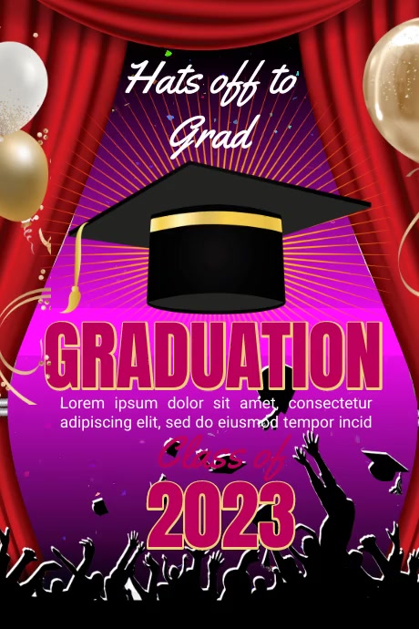 Grad Posters Graduation Template | PosterMyWall