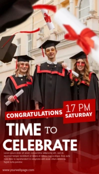 Graduation Poster Template Business Card