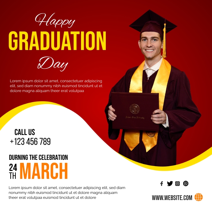 Graduation Celebration Template | PosterMyWall