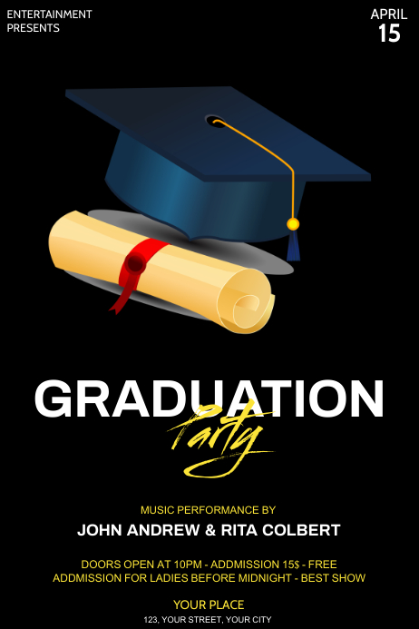 Grad Posters Graduation Template | PosterMyWall