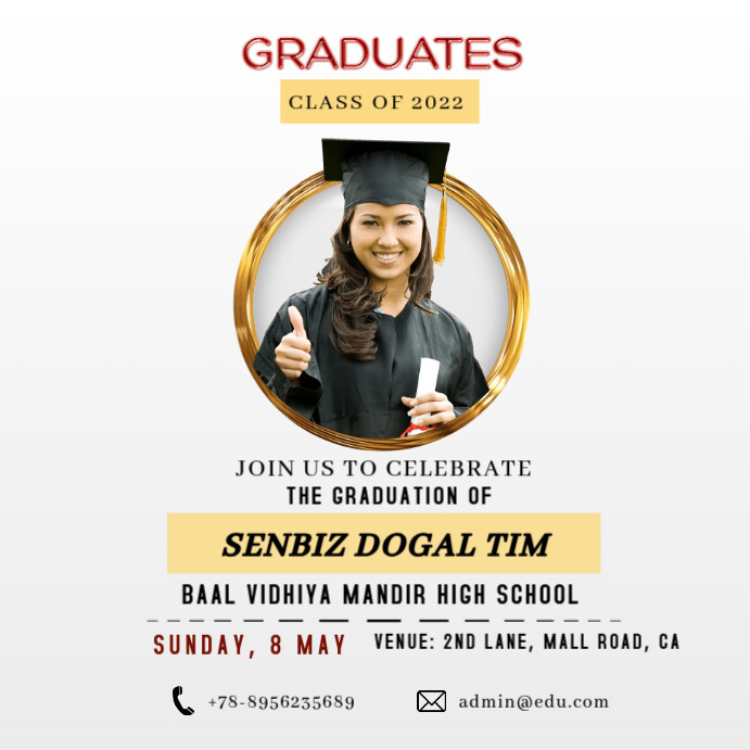 GRADUATION Template | PosterMyWall