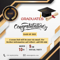 140+ convocation Customizable Design Templates | PosterMyWall