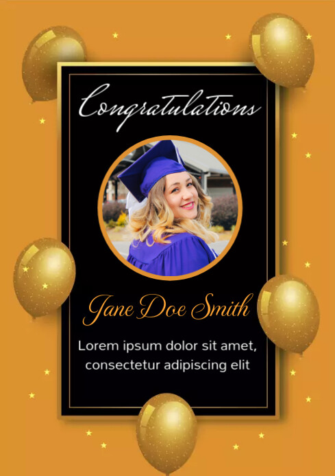 Graduation Template | PosterMyWall