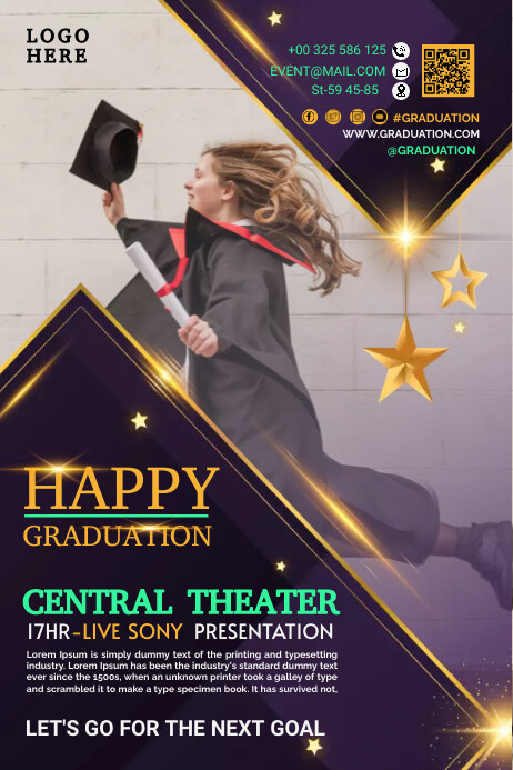 Graduation Template | PosterMyWall