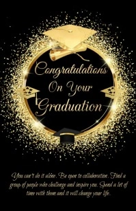 graduation Half Page Wide template