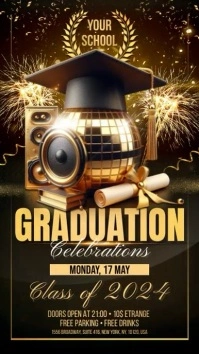 Graduation Digital na Display (9:16) template