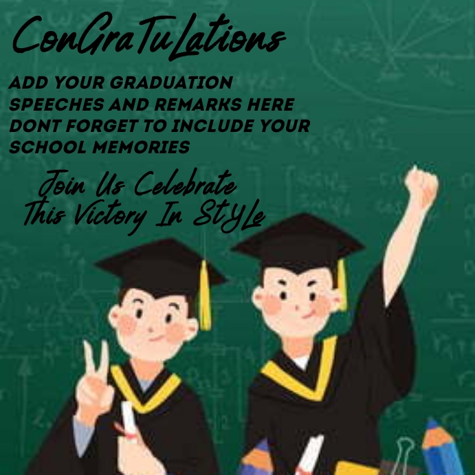 graduation Template | PosterMyWall