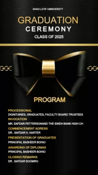 Graduation Digital Display (9:16) template