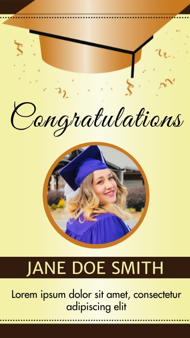 Graduation Template | PosterMyWall