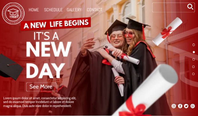 Red Graduation Celebration Tags Template | PosterMyWall