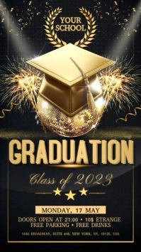 Graduation Digital na Display (9:16) template