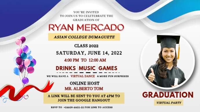GRADUATION Template | PosterMyWall